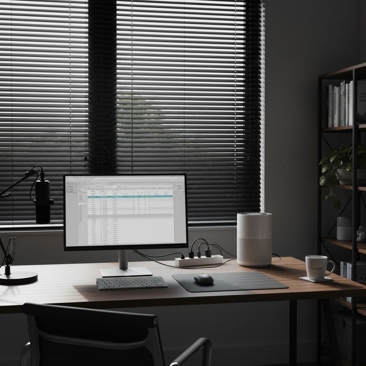 JUST HOME COLLECTION - Persiana PVC negra