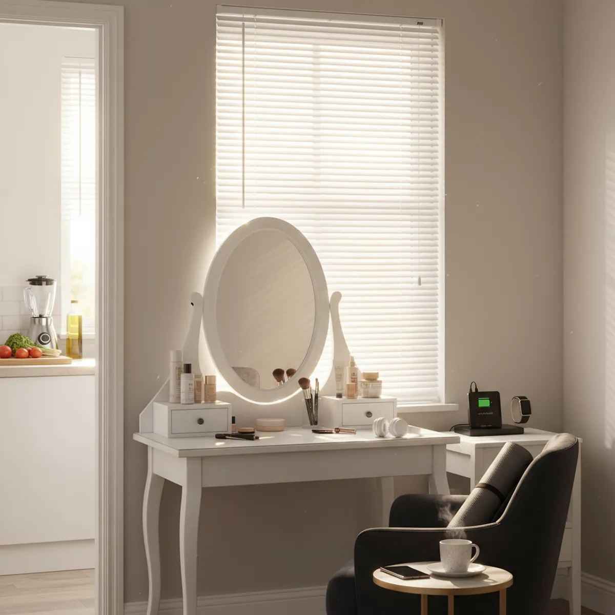 JUST HOME COLLECTION - Persiana PVC blanca