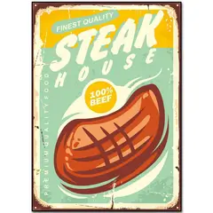 HOMY - Cuadro acrílico steak 50x70 cm