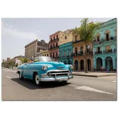 HOMY - Canvas acrílico Cuba 2 50x70 cm
