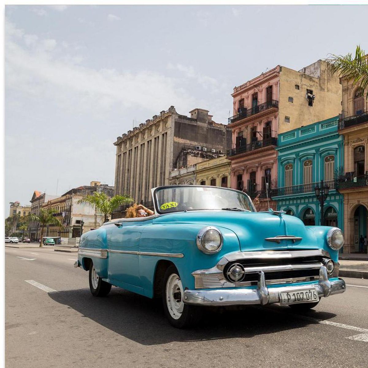 HOMY - Cuadro Decorativo Cuba 2 70x50 cm