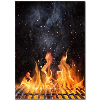 Cuadro acrlico parrilla 50x70 cm