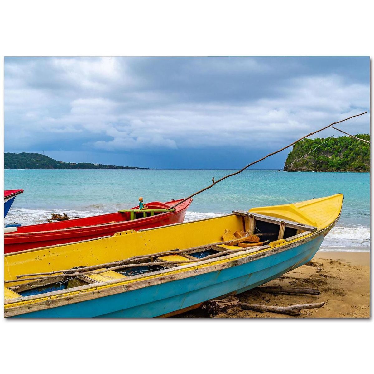 HOMY - Cuadro Decorativo Playa 3 70x50 cm