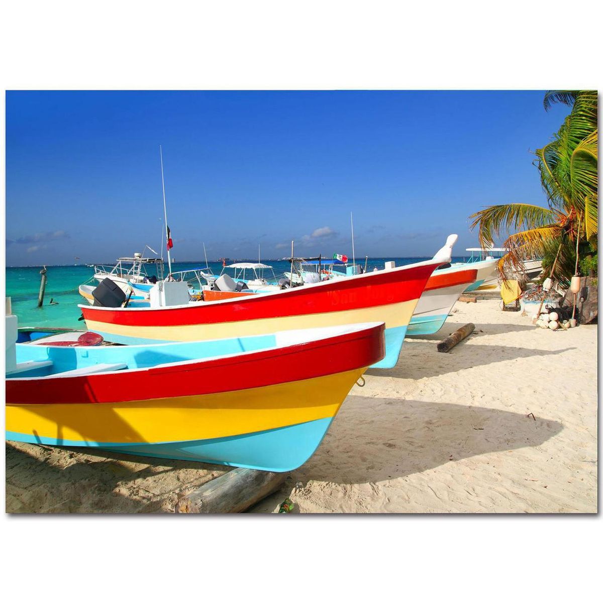 HOMY - Cuadro Decorativo Playa 1 70x50 cm