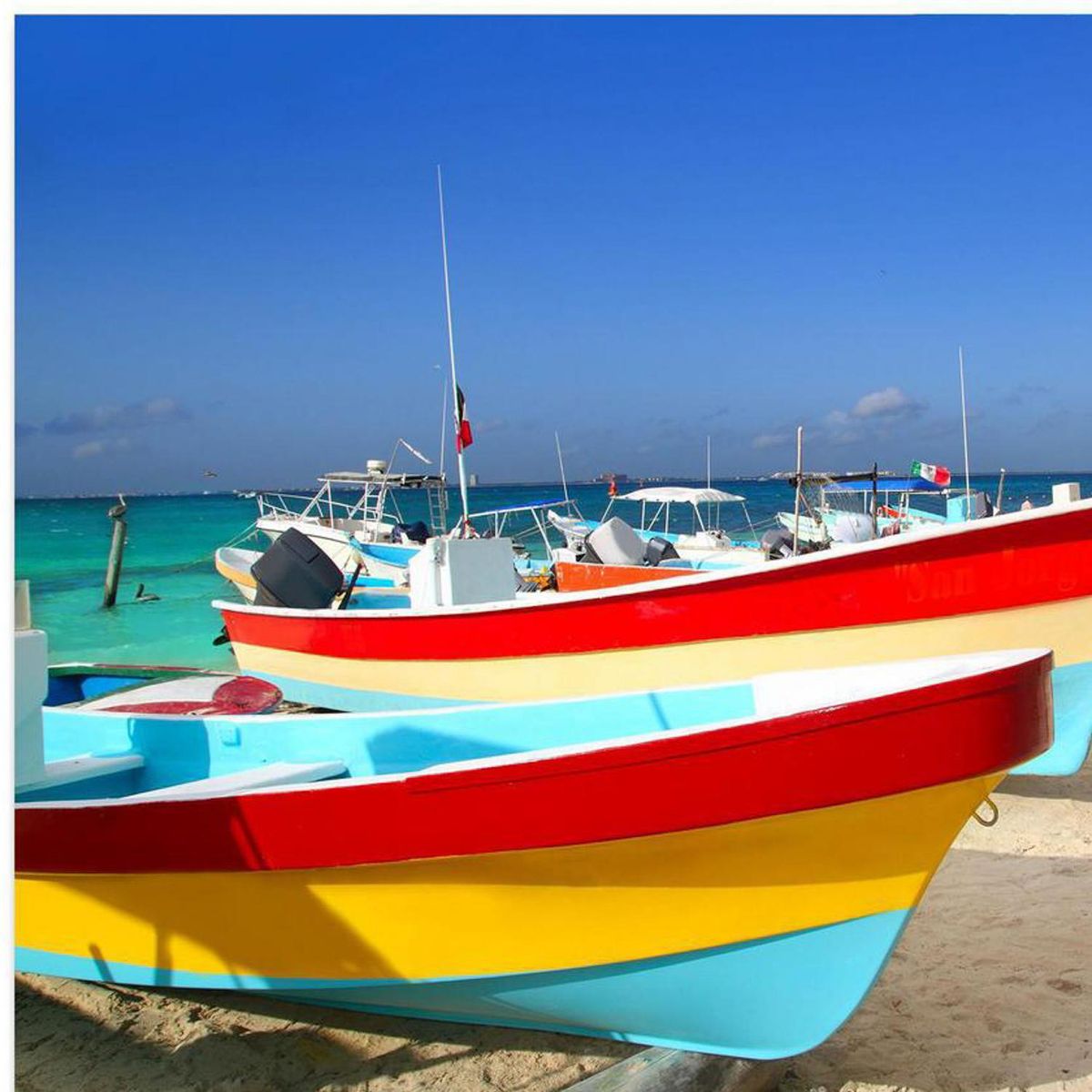 HOMY - Cuadro Decorativo Playa 1 70x50 cm