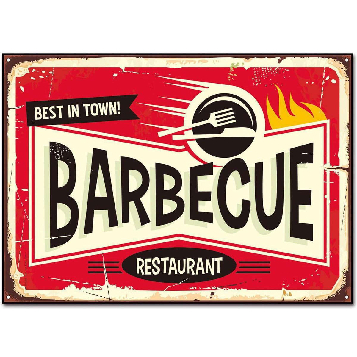 HOMY - Cuadro acrílico barbecue 50x70 cm