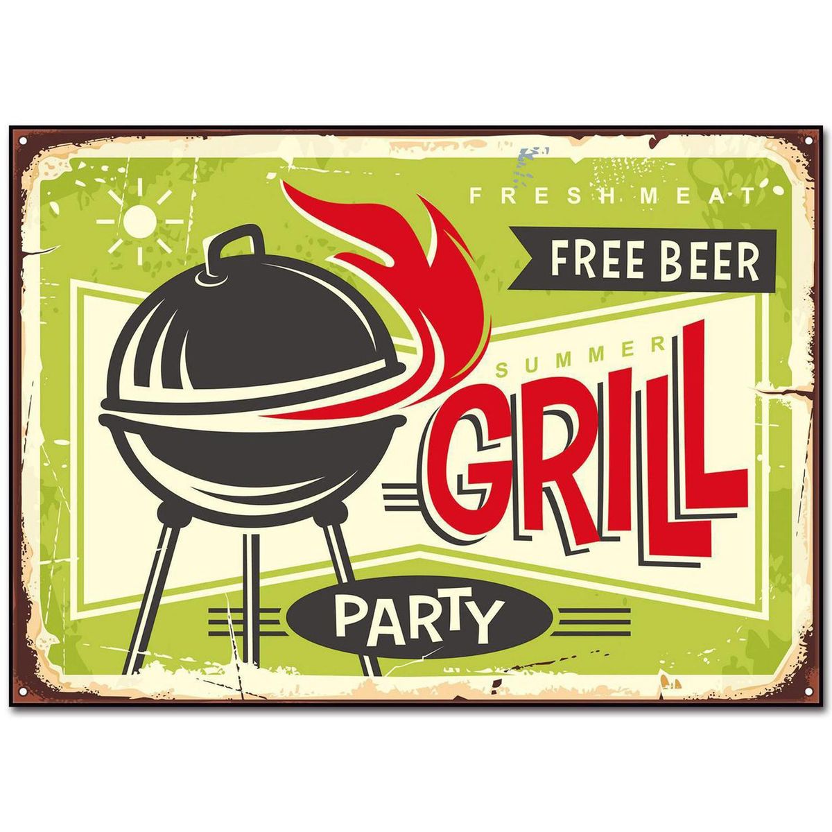 HOMY - Cuadro acrílico grill 50x70 cm