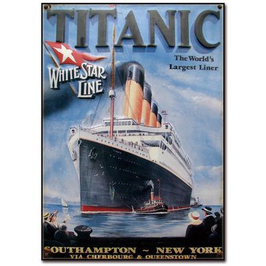 Cuadro acrlico titanic 1 50x70 cm