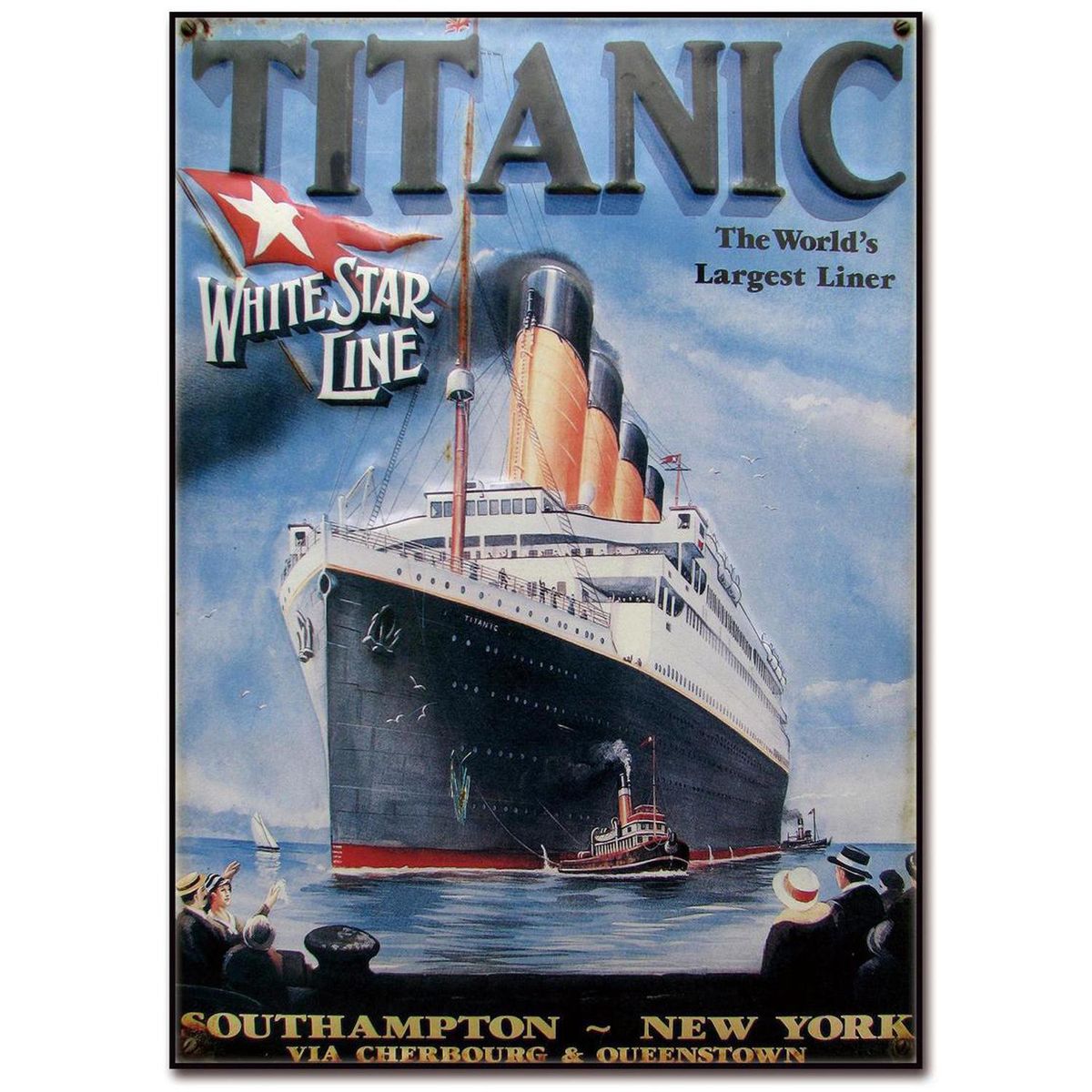 HOMY - Cuadro acrílico titanic 1 50x70 cm