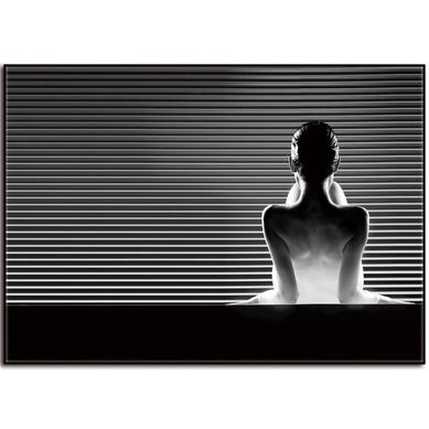 Cuadro acrlico blanco/negro 2 50x70 cm