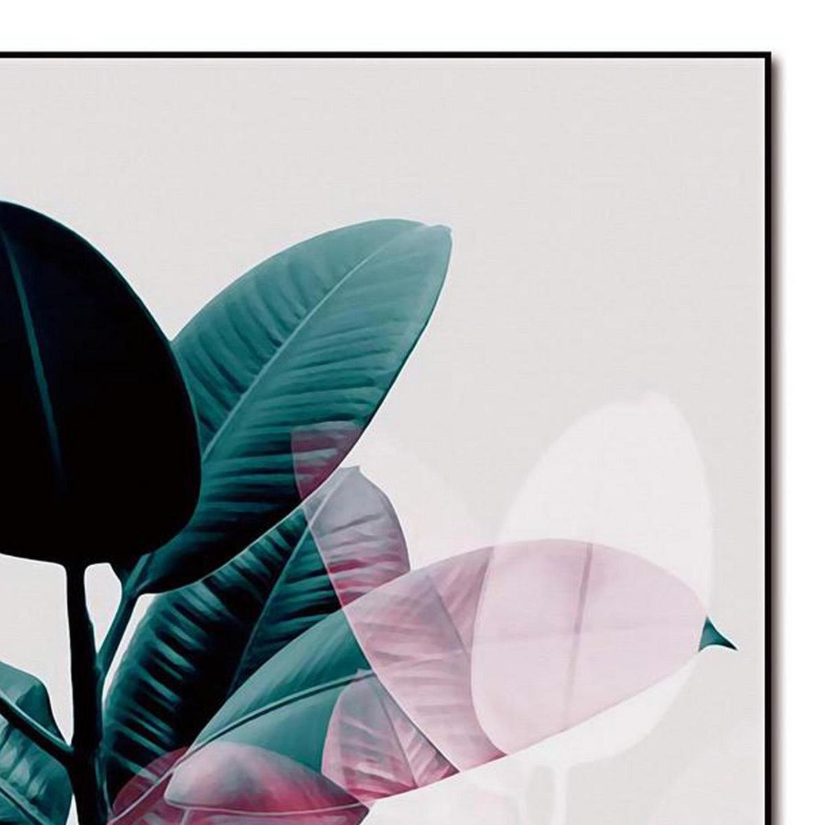 HOMY - Set 2 Cuadros Acrílicos Hojas 50x70 cm