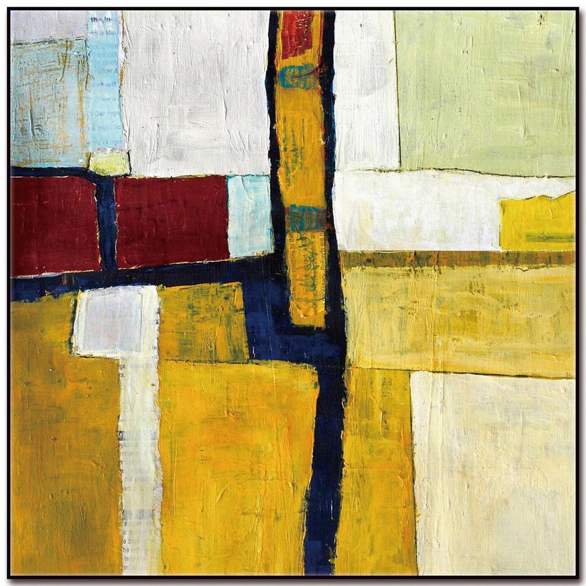 HOMY - Cuadro acrílico abstracto 2 50x50 cm