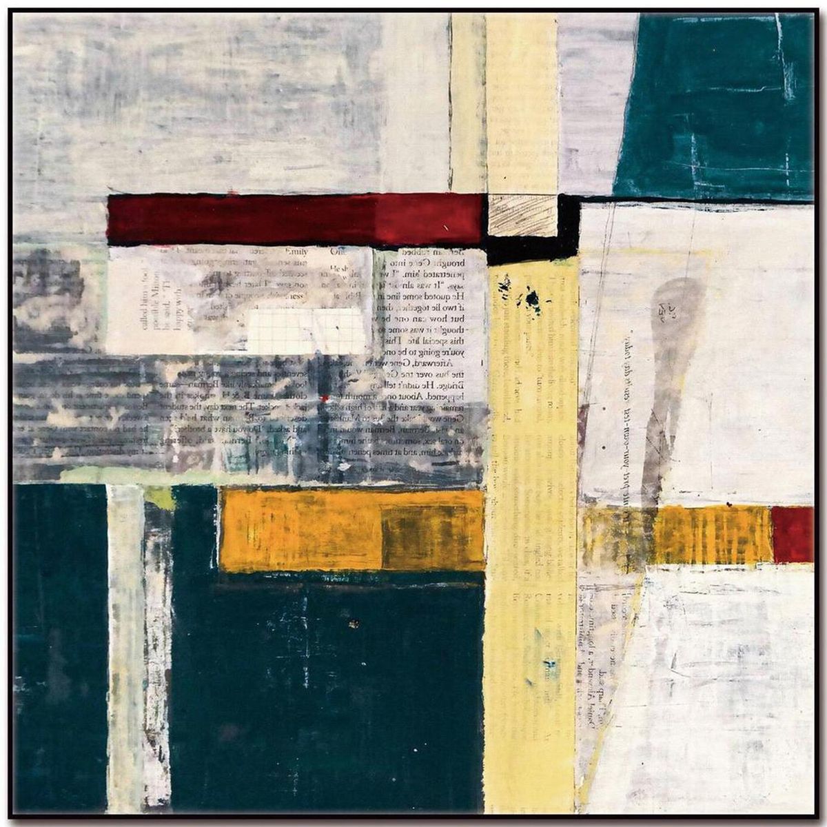 HOMY - Cuadro acrílico abstracto 3 50x50 cm