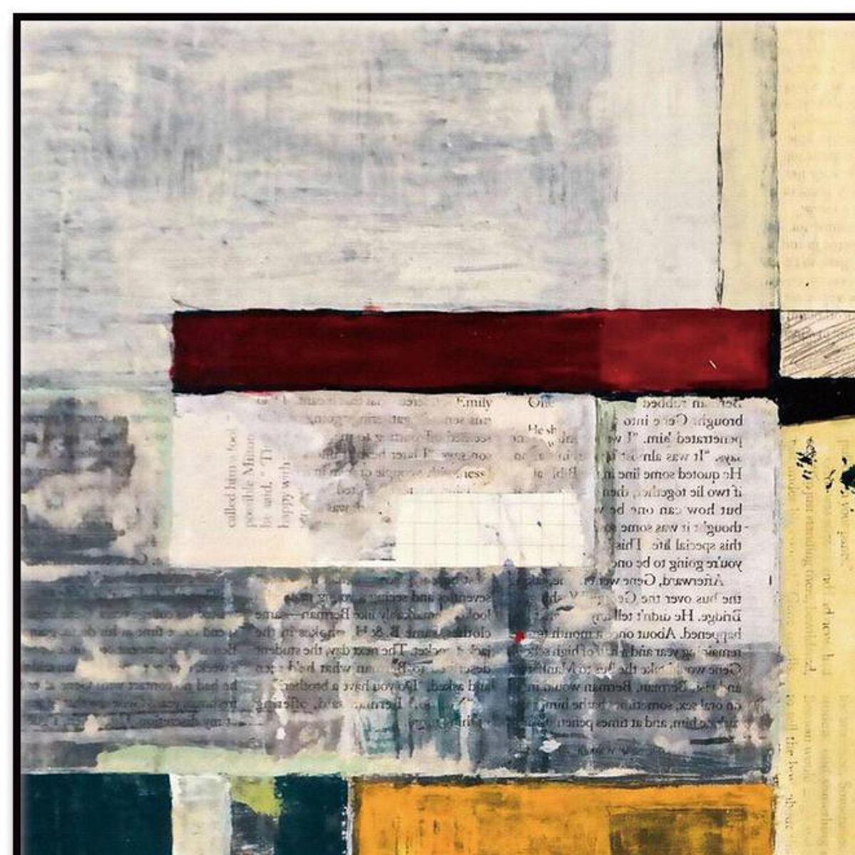 HOMY - Cuadro acrílico abstracto 3 50x50 cm