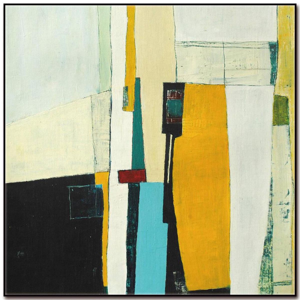 HOMY - Cuadro acrílico abstracto 1 50x50 cm