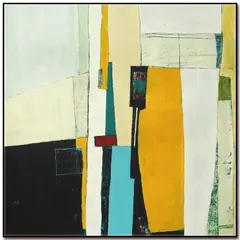 HOMY - Cuadro acrílico abstracto 1 50x50 cm