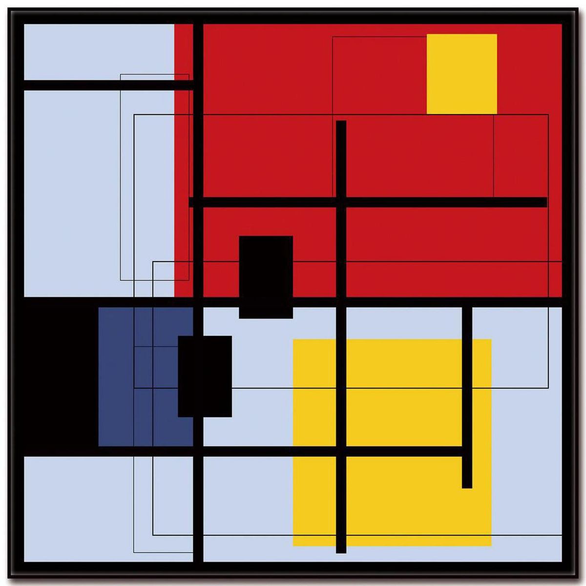 HOMY - Cuadro acrílico geo 2 40x40 cm