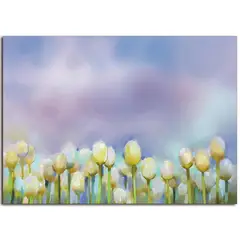 HOMY - Canvas acrílico flores 1 50x70 cm