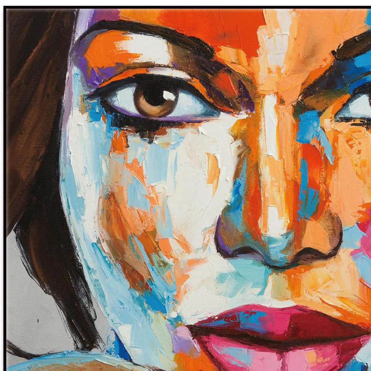 HOMY - Cuadro acrílico mujer 2 80x80 cm