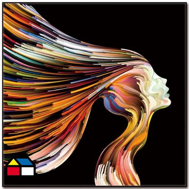 Cuadro acrlico woman 1 40x40 cm