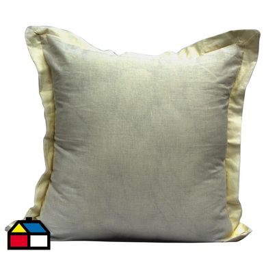 Cojn crudo con borde 60x60 cm