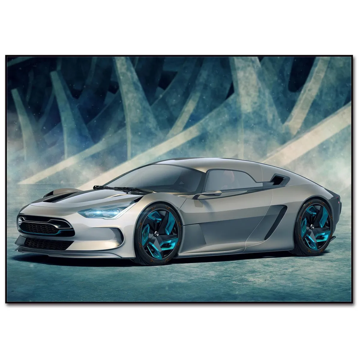 HOMY - Cuadro acrílico auto 4 50x70 cm