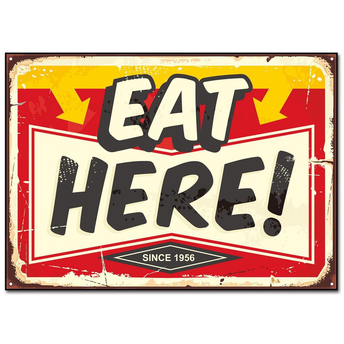 HOMY - Cuadro acrílico eat here 50x70 cm