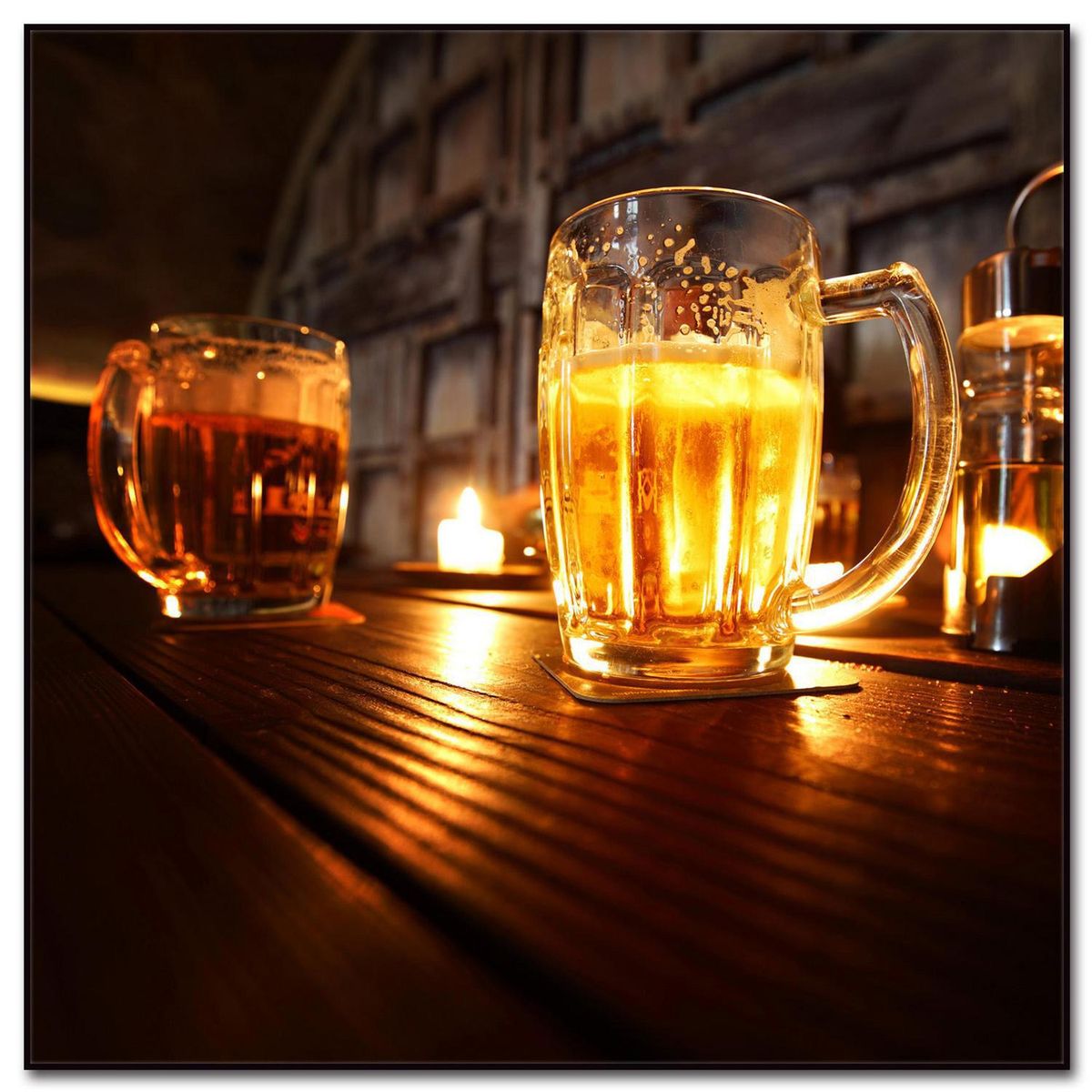 HOMY - Cuadro acrílico birra 50x50 cm