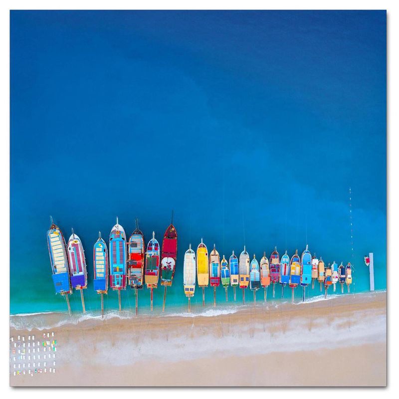HOMY - Cuadro acrílico verano 1 50x50 cm
