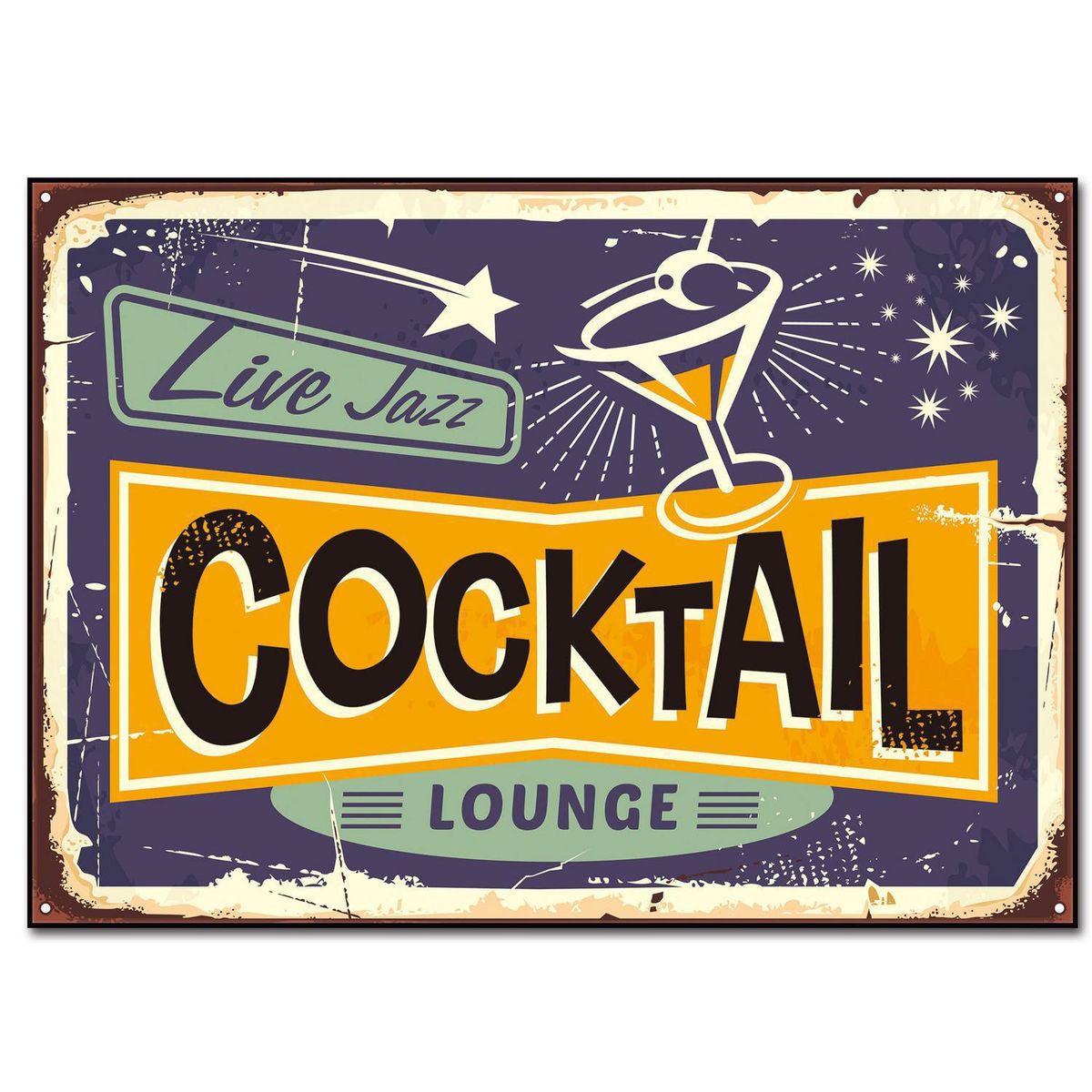 HOMY - Cuadro acrílico coctail 50x70 cm