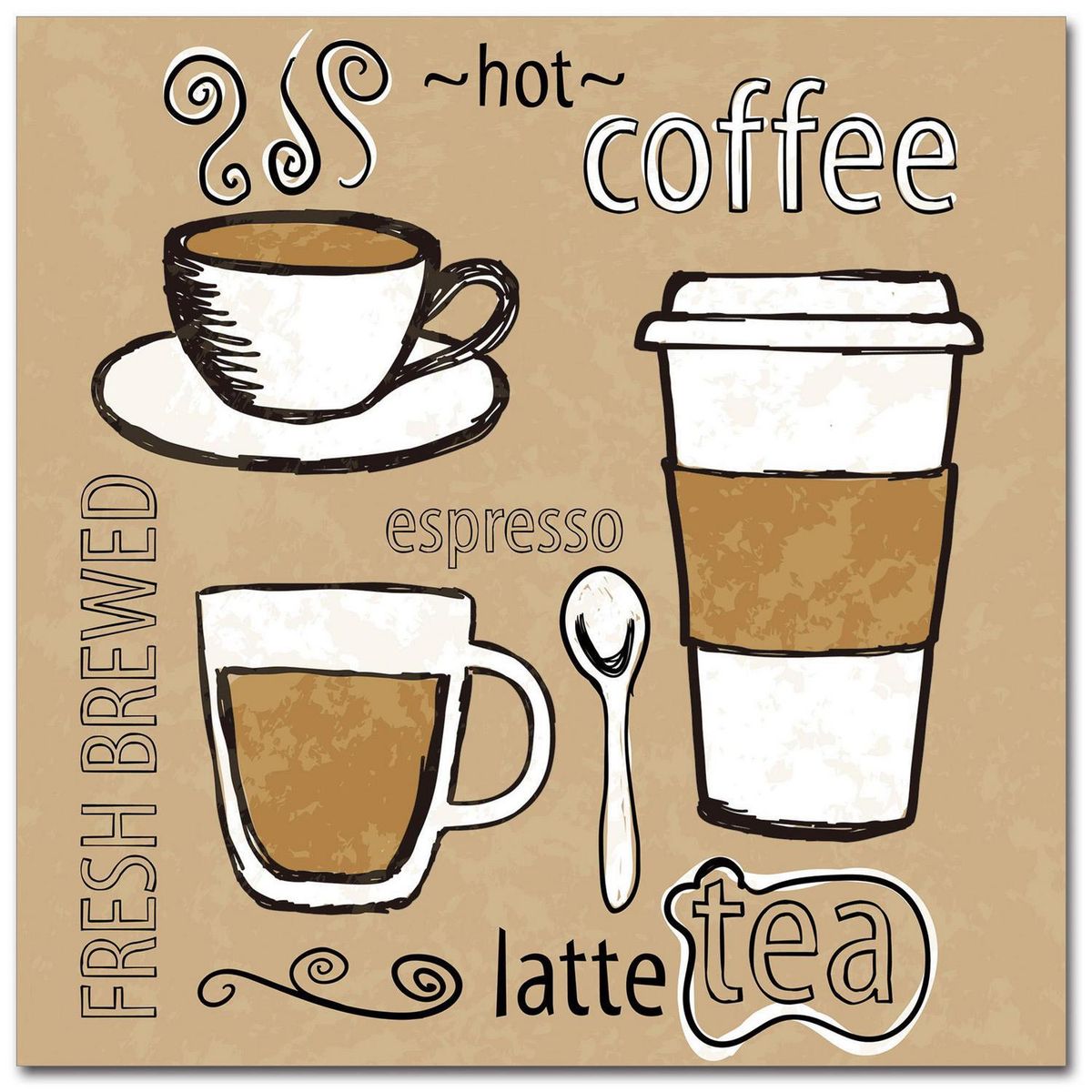 HOMY - Cuadro acrílico mug 40x40 cm