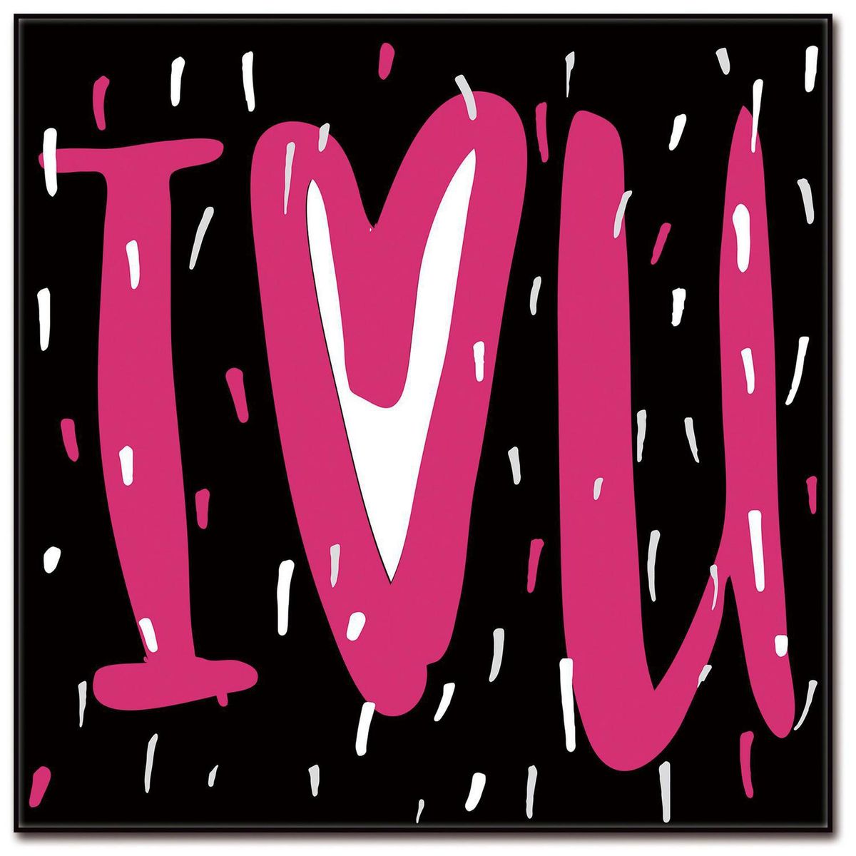 HOMY - Cuadro acrílico love 1 40x40 cm