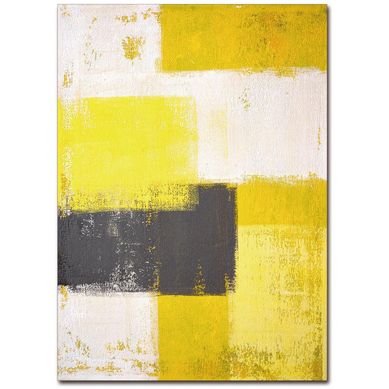 Cuadro acrlico yellow 1 50x70 cm