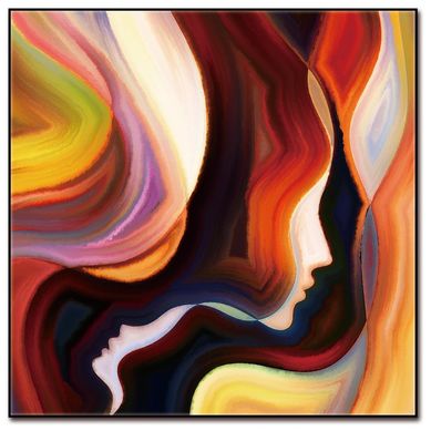 Cuadro acrlico laz 3 40x40 cm