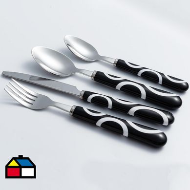 Cubiertos aros 24 piezas