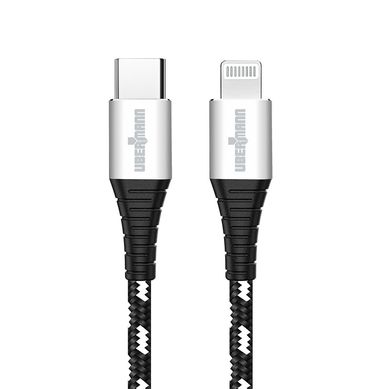 Cable carga rpida Tipo C a Lightning hecho con Kevlar 2 mts