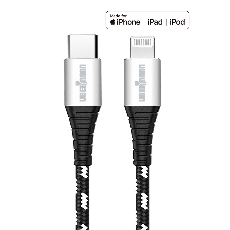 Cable Tipo C A Lightning Carga Rápida Kevlar 2 Metros