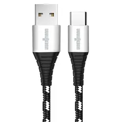 UBERMANN - Cable carga rápida USB a Tipo C hecho con Kevlar 2 mts