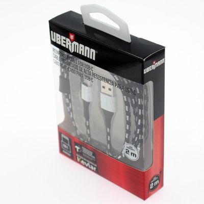 Imagen 2 del producto Cable Carga Rápida Usb Tipo C Kevlar 2 Metros