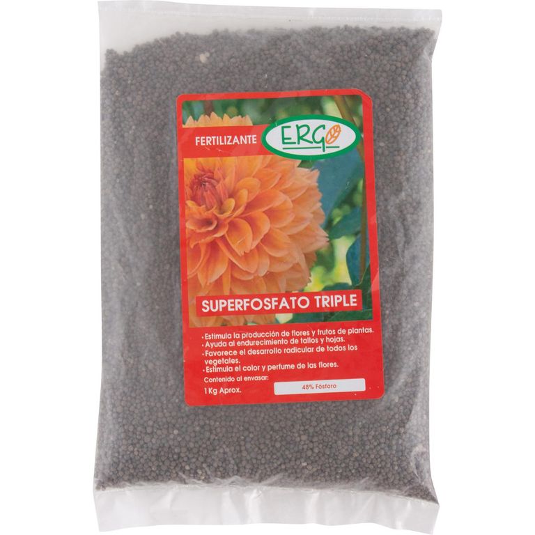Fertilizante para plantas superfosfato triple 1 kg bolsa