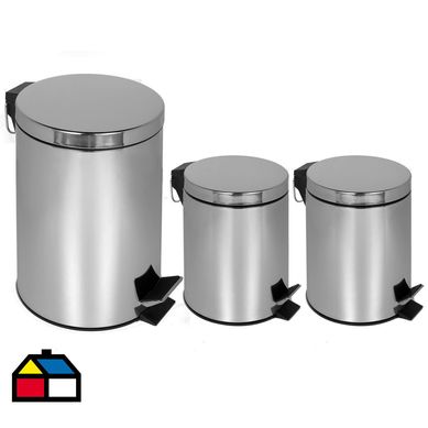 Set papelero 3, 3 y 12 litros