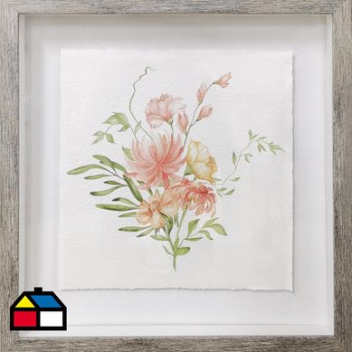 Cuadro Flower pink 50x50 cm