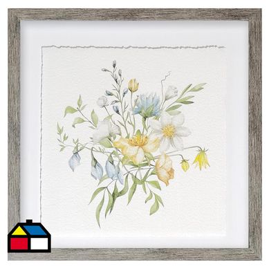 Cuadro Flower yellow 50x50 cm