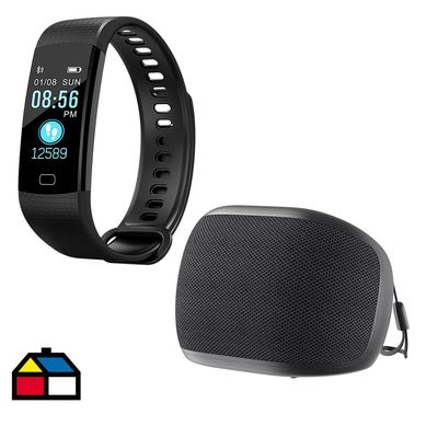 Combo Havit Smartwatch Negro + Parlante Portatil IPX4