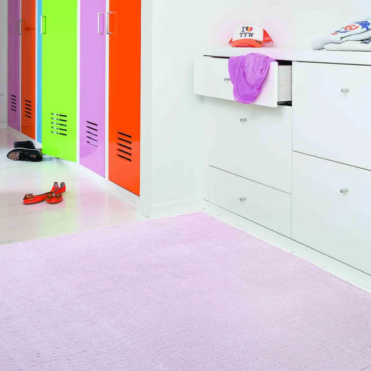 JUST HOME COLLECTION - Alfombra fox lisa 60x90 cm rosa