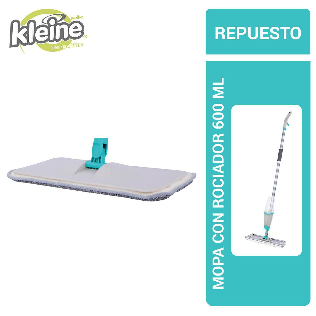 KLEINE WOLKE - Repuesto Mopa Spray Kleine Wolke 14x41 cm Blanco