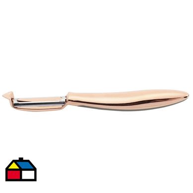 Pelador verdura azul/cobre