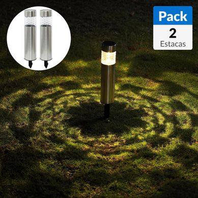 Pack 2 estacas solar glam