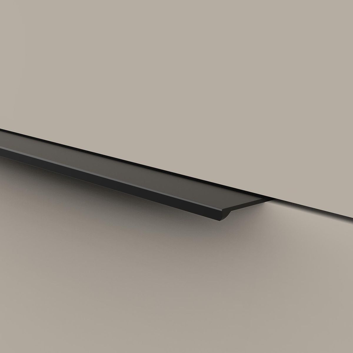 FIXSER - Perfil aluminio 84/64 mm negro mate