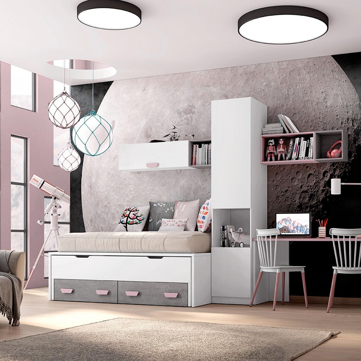 FIXSER - Asa abs rosa 96/128 mm